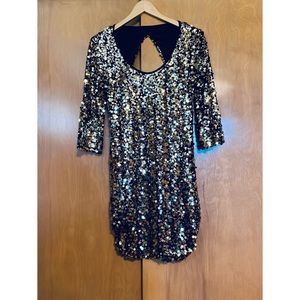 Sequin mini-dress